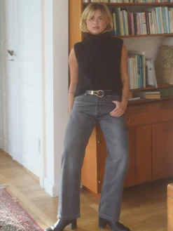 Djerf Avenue Avslappnade Jeans Gra Fashion