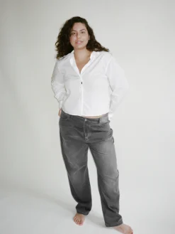 Djerf Avenue Avslappnade Jeans Gra - Hog Best