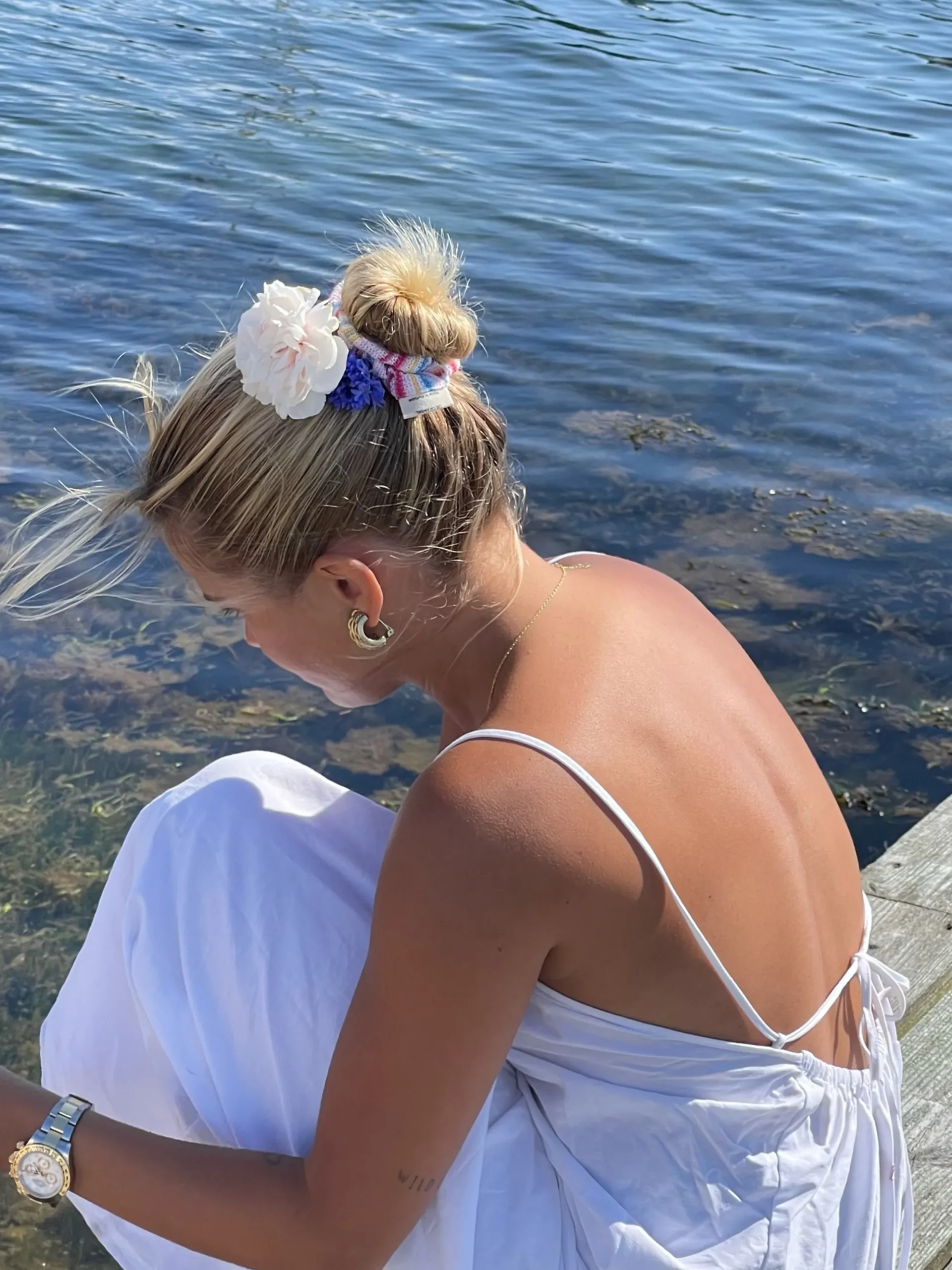 Djerf Avenue Breezy Klanning Vit Discount