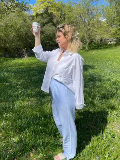 Djerf Avenue Breezy Pants Bla Hot