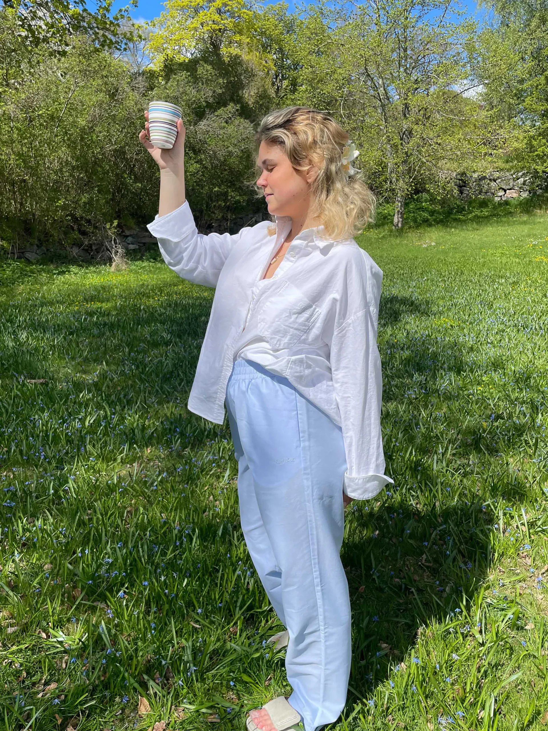 Djerf Avenue Breezy Pants Bla Hot