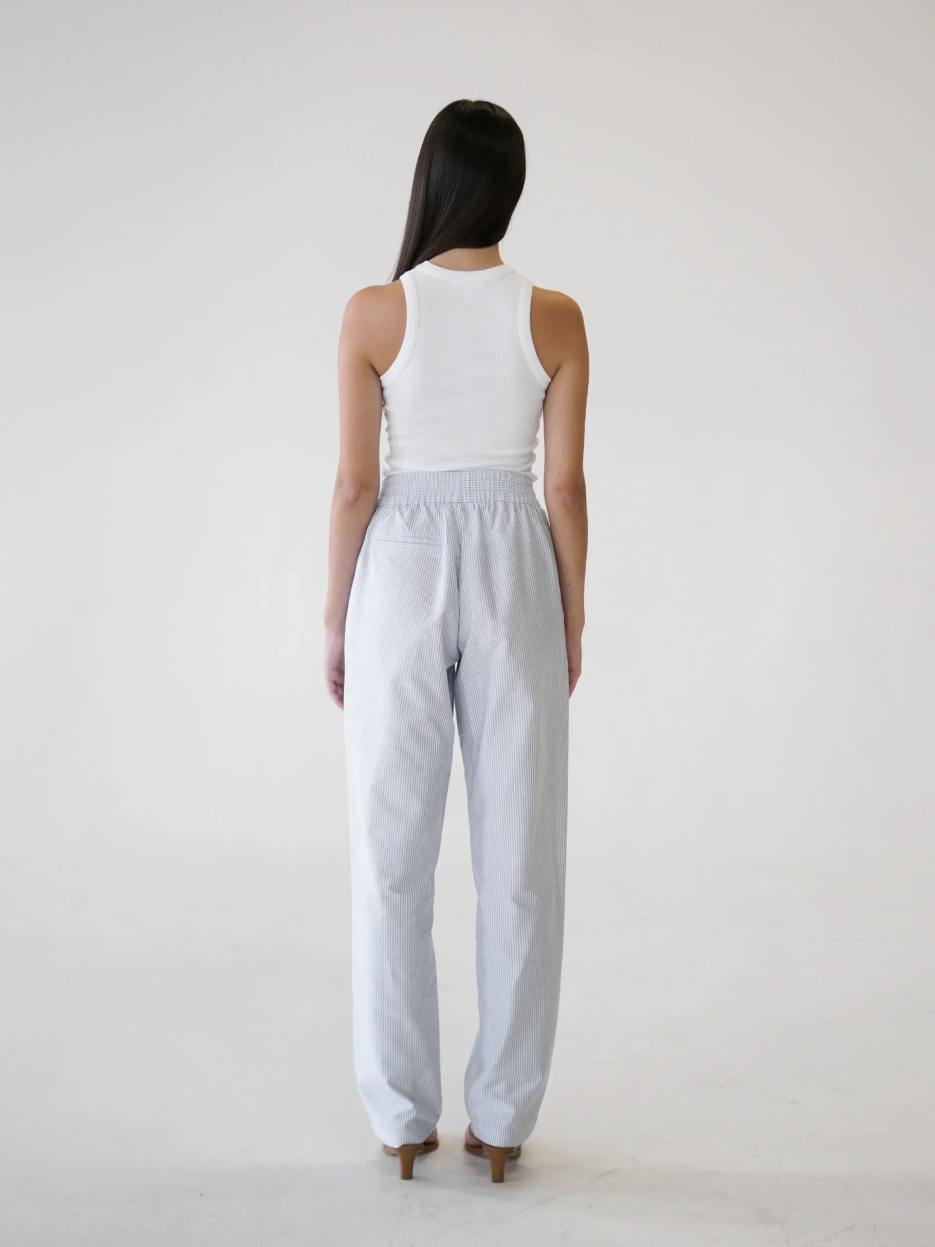 Djerf Avenue Breezy Pants Blue Stripe Hot