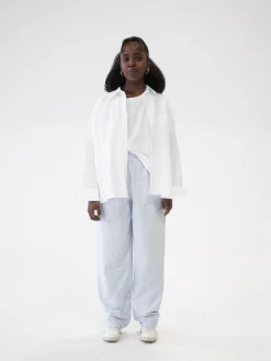 Djerf Avenue Breezy Pants Blue Stripe Hot