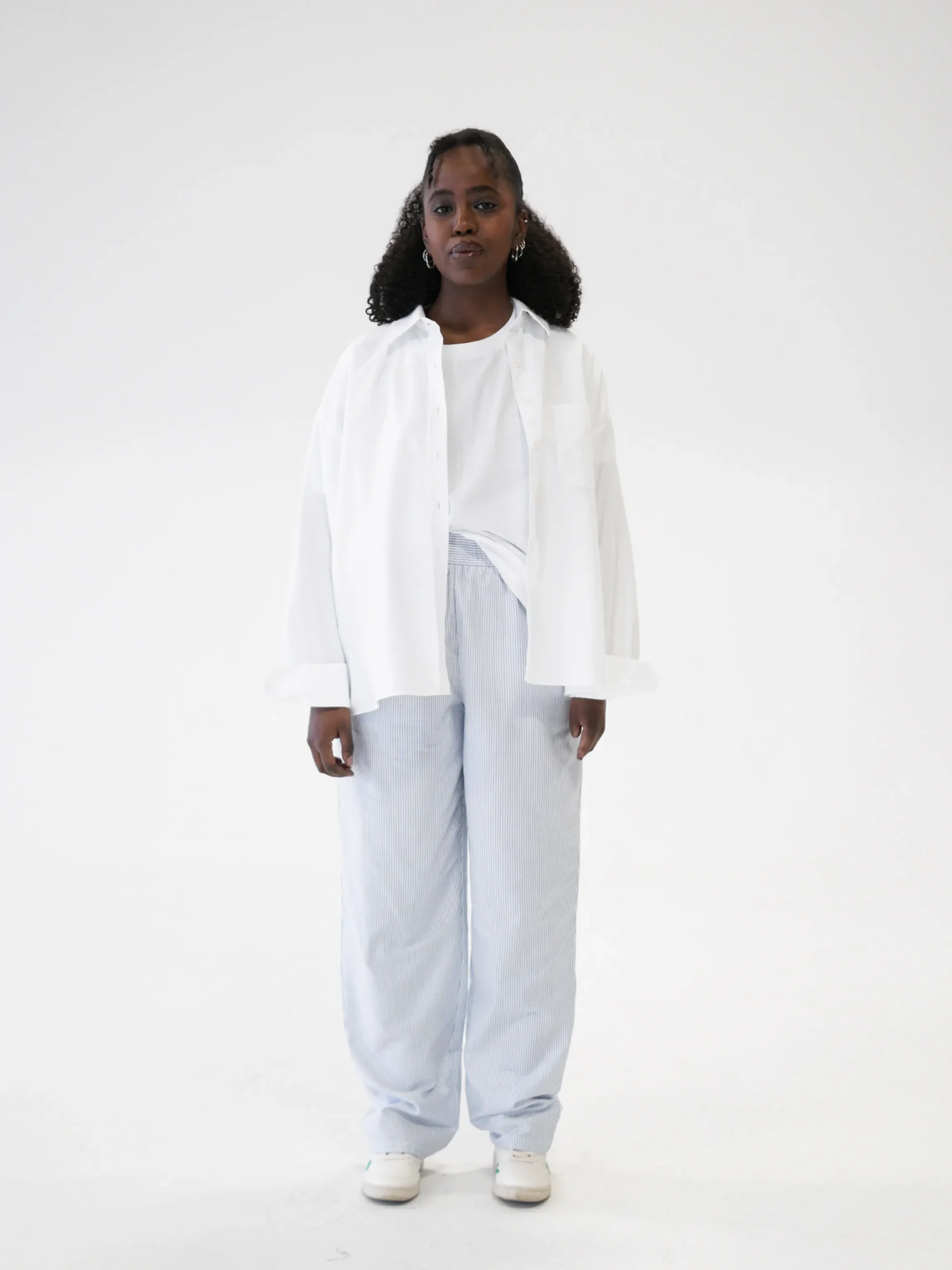 Djerf Avenue Breezy Pants Blue Stripe Hot