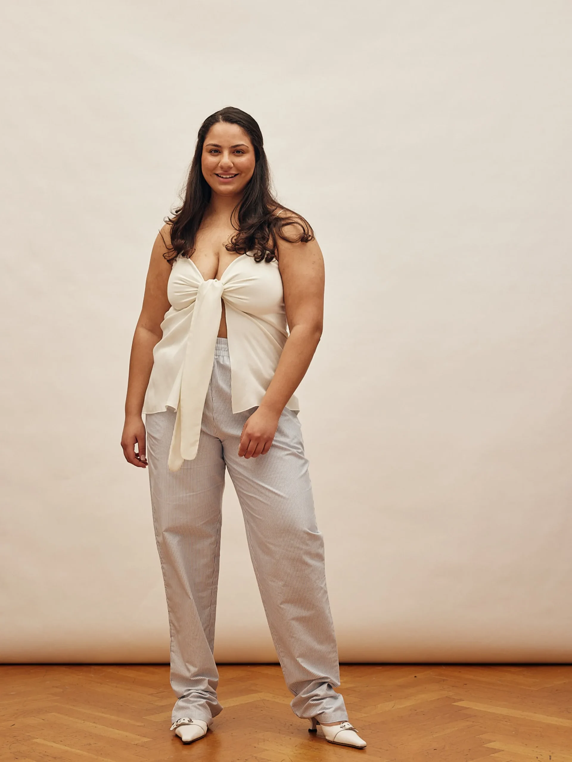 Djerf Avenue Breezy Pants Blue Stripe - Hog Best