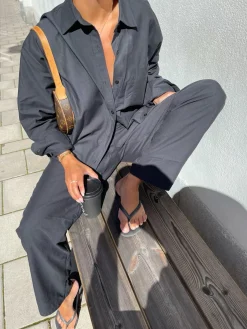 Djerf Avenue Breezy Pants Svart New