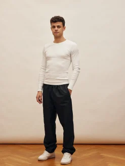 Djerf Avenue Breezy Pants Svart - Hog Clearance