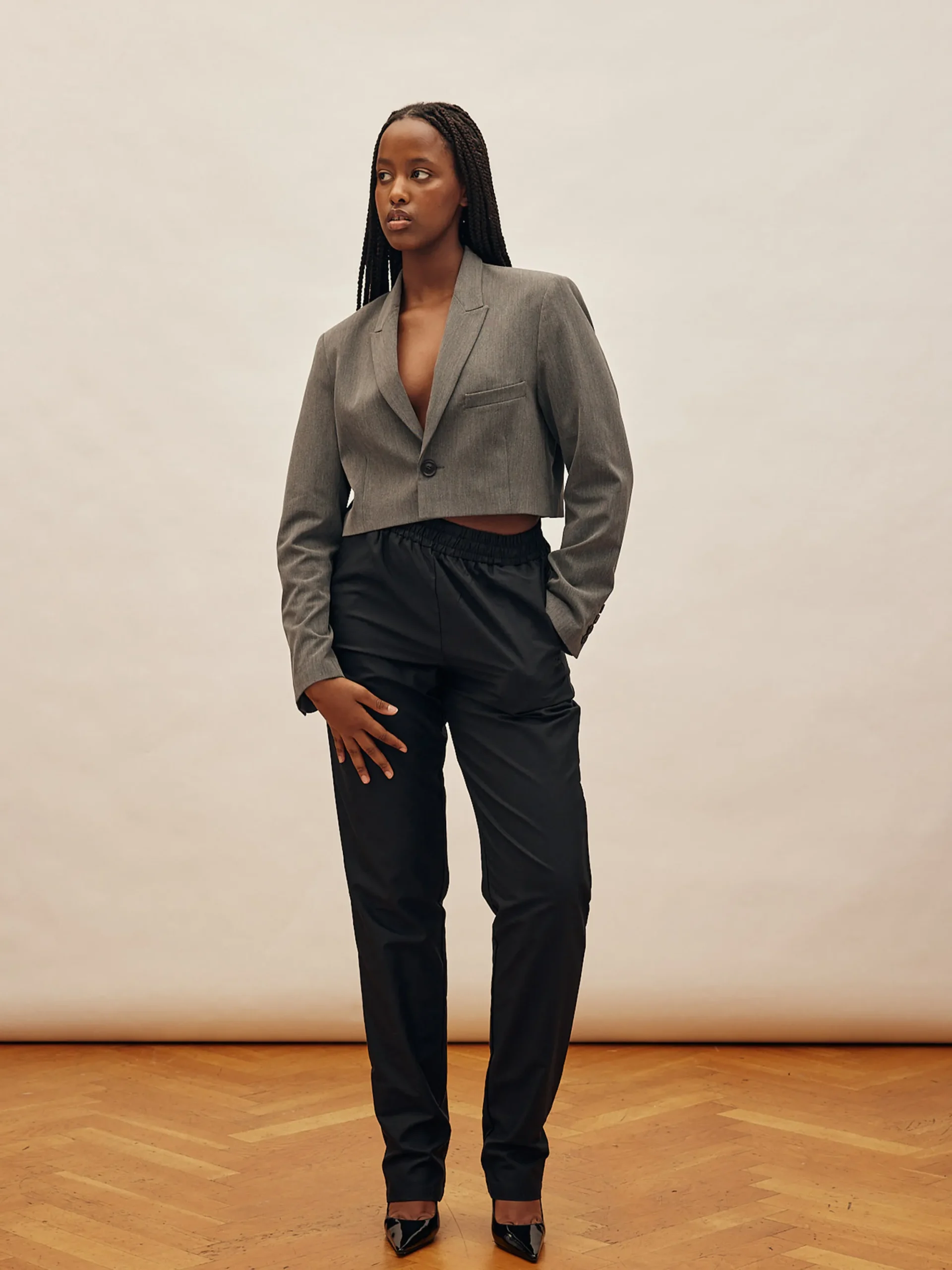 Djerf Avenue Breezy Pants Svart - Hog Clearance