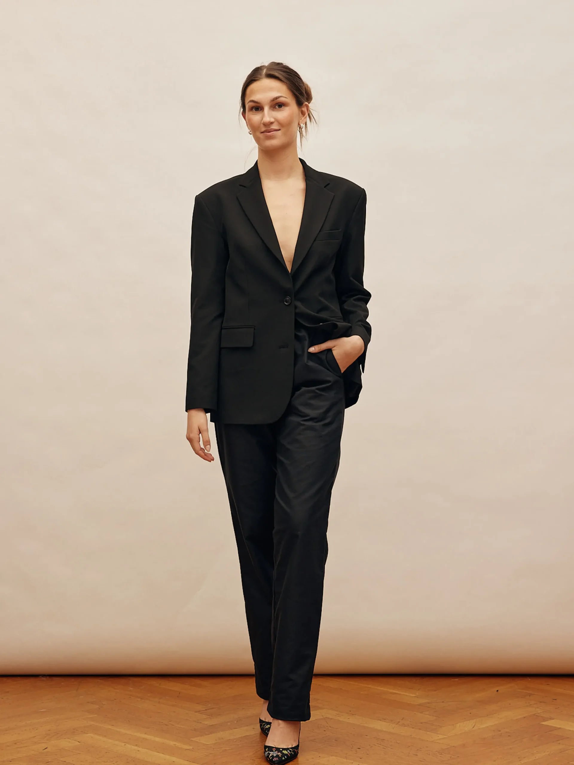 Djerf Avenue Breezy Pants Svart - Hog Clearance