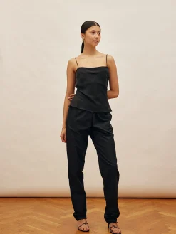 Djerf Avenue Breezy Pants Svart - Hog Clearance