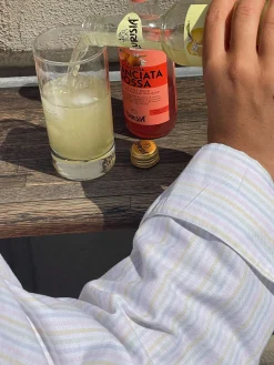 Djerf Avenue Breezy Shirt Rainbow Discount