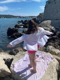 Djerf Avenue Breezy Shirt Rainbow Discount