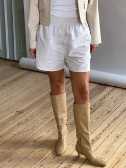 Djerf Avenue Breezy Shorts Beige Stripe New