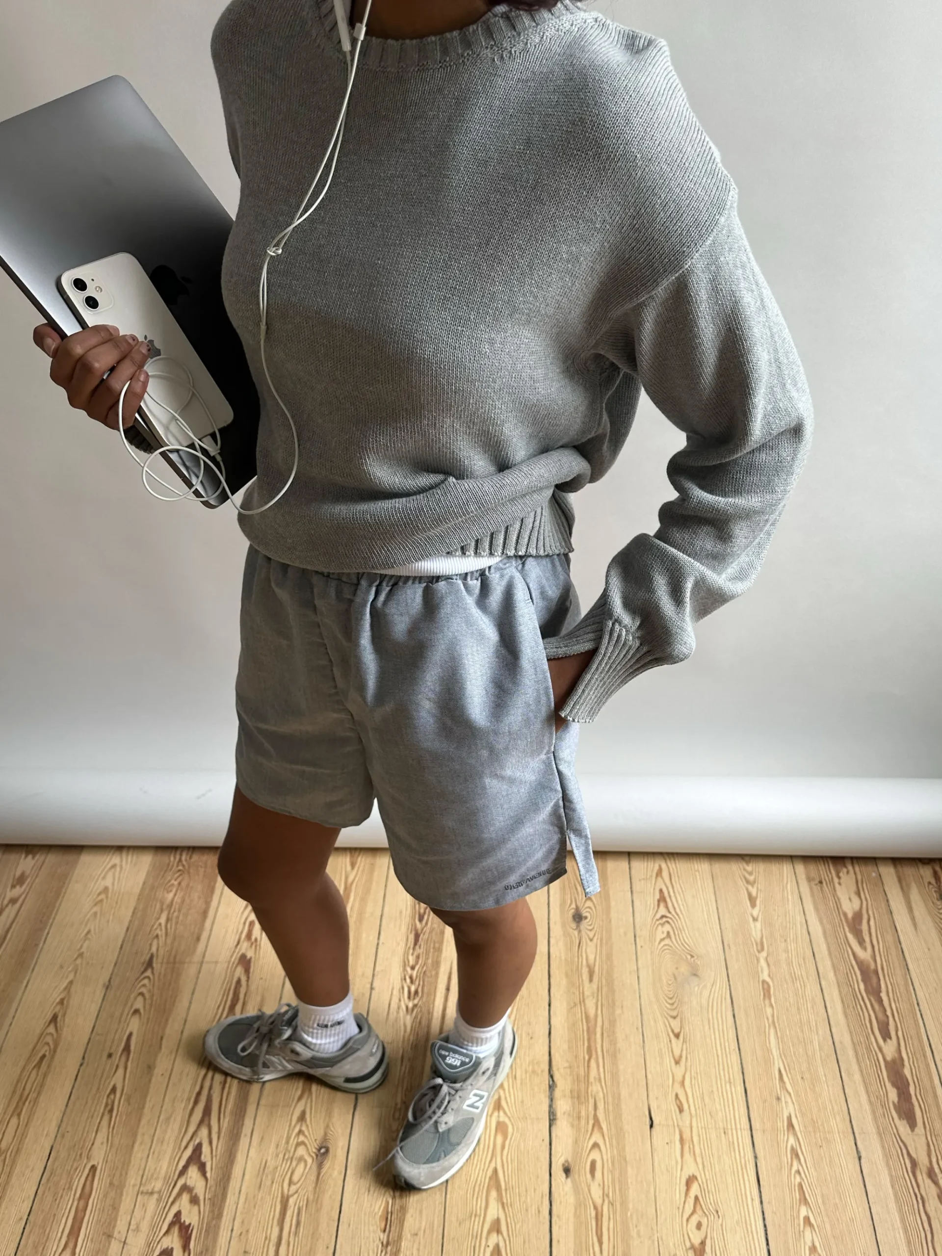 Djerf Avenue Breezy Shorts Gra Sale