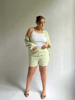 Djerf Avenue Breezy Shorts Gron Flash Sale