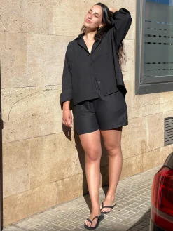 Djerf Avenue Breezy Shorts Svarta Best