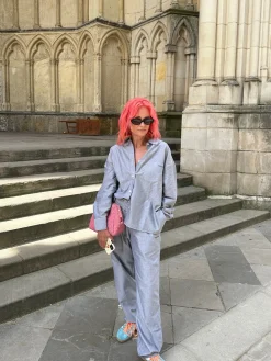 Djerf Avenue Breezy Skjorta Gra Discount