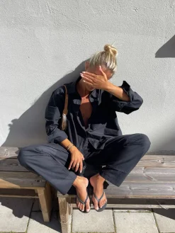 Djerf Avenue Breezy Skjorta Svart New