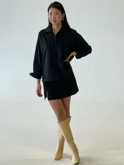 Djerf Avenue Breezy Skjorta Svart New