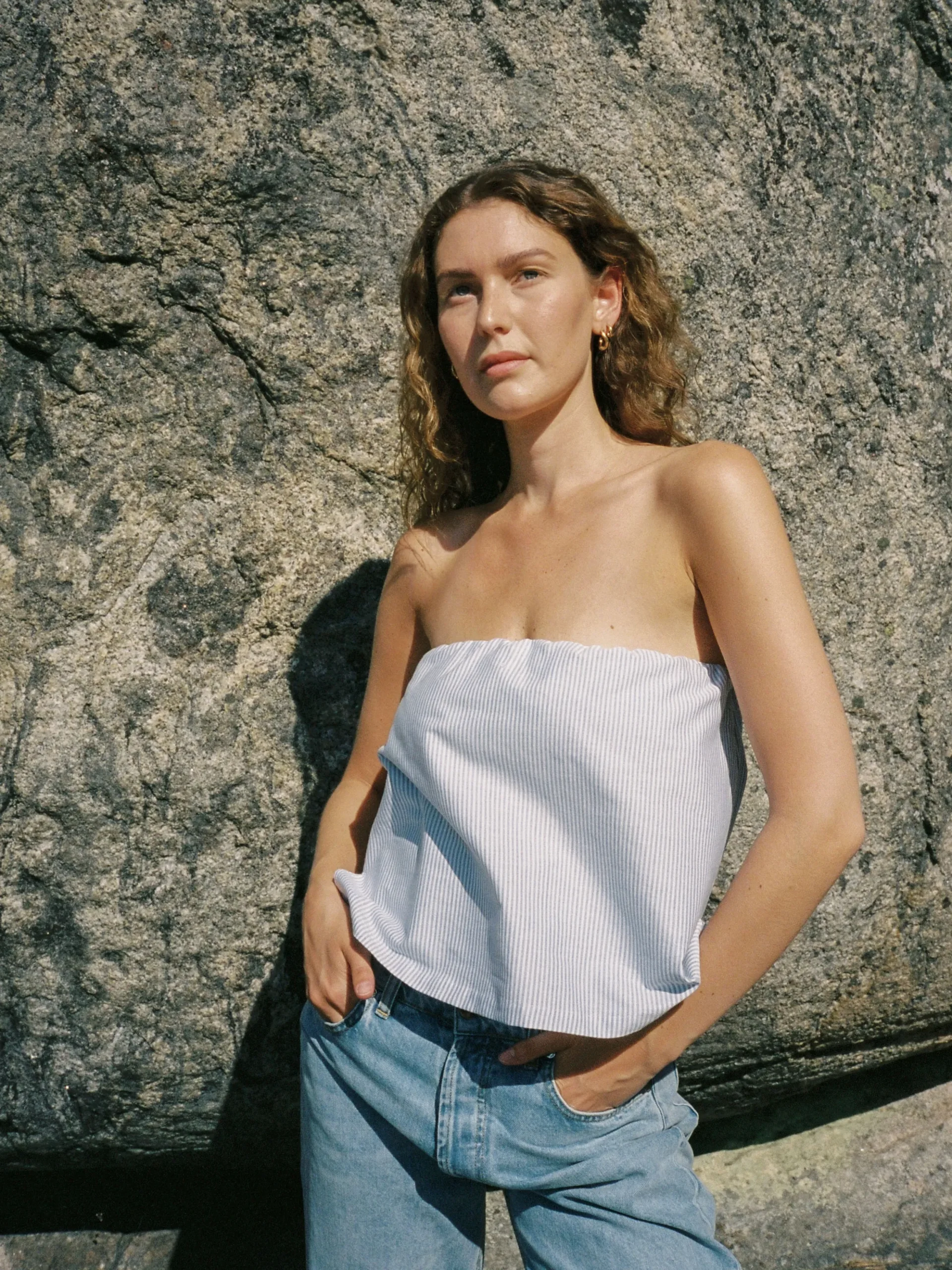 Djerf Avenue Breezy Tube Top Clearance