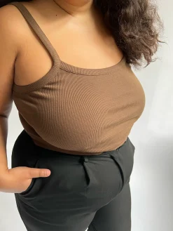 Djerf Avenue Daglig Linne Ribbad Kakao Store