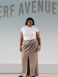 Djerf Avenue Daglig T-Shirt Ribbad Vit Hot