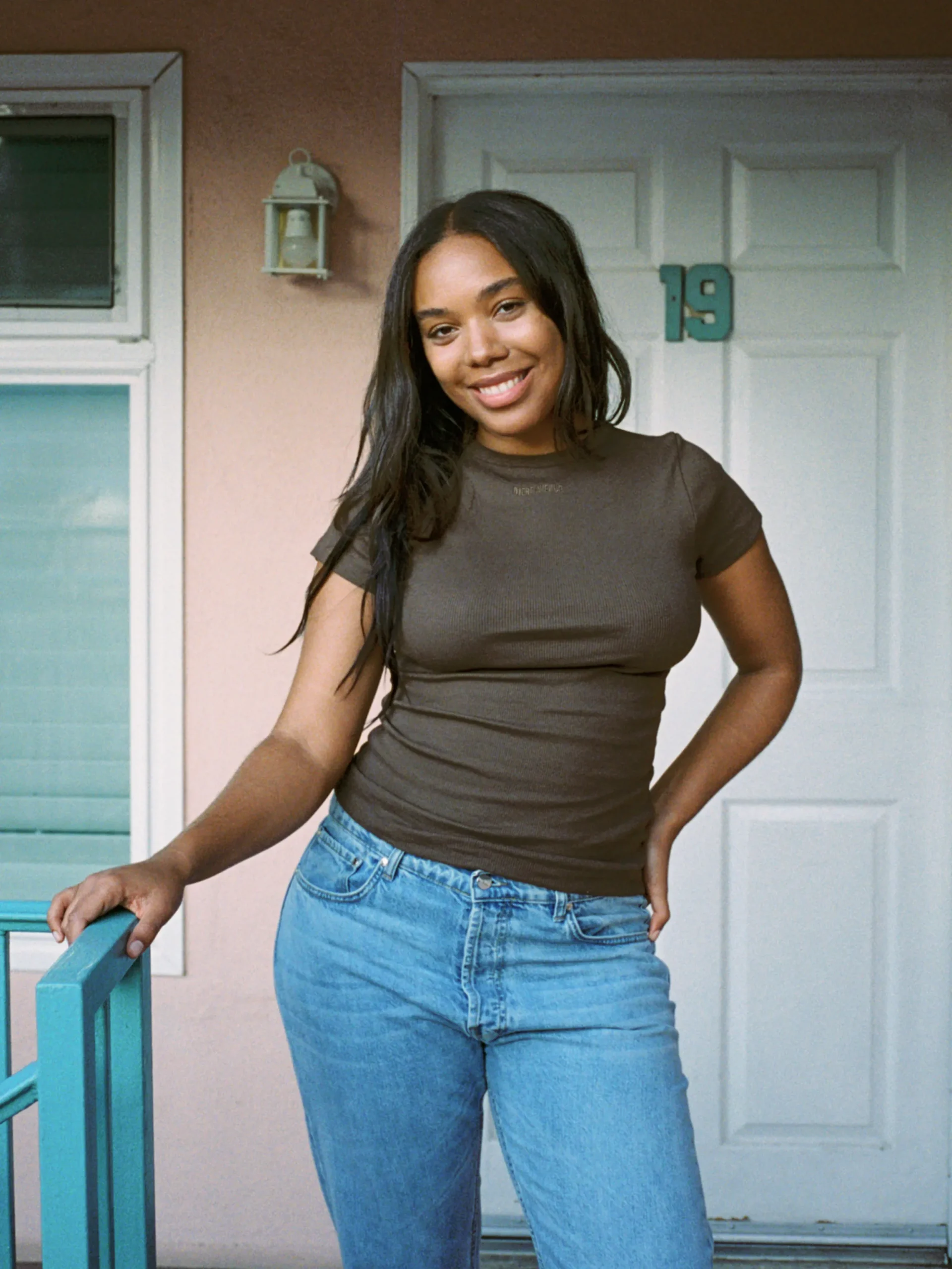 Djerf Avenue Daglig T-Shirt Ribbed Kakao Store