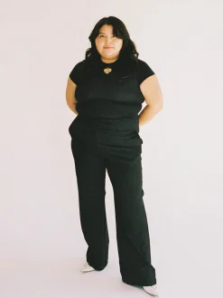 Djerf Avenue Dag-Till-Dag Byxor Svarta Hot