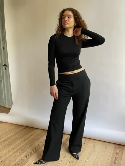 Djerf Avenue Dag-Till-Dag Byxor Svarta Hot