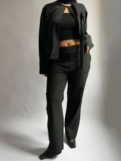 Djerf Avenue Dag-Till-Dag Byxor Svarta Hot