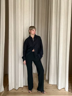 Djerf Avenue Dag-Till-Dag Byxor Svarta Hot