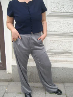 Djerf Avenue Dag-Till-Dag Top Deep Blue Best