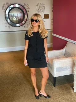 Djerf Avenue Dag-Till-Dag Topp Svart New