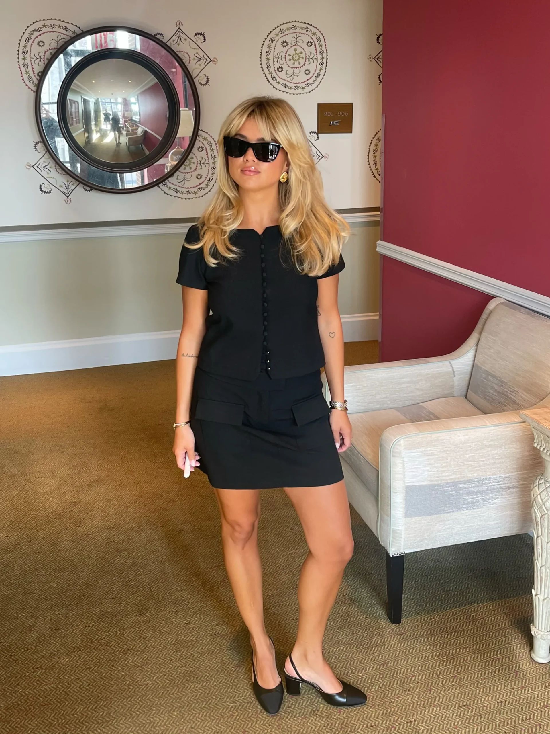 Djerf Avenue Dag-Till-Dag Topp Svart New