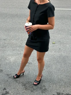 Djerf Avenue Dag-Till-Dag Topp Svart New