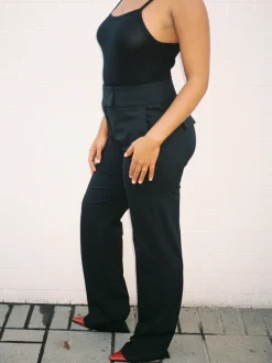 Djerf Avenue Dag-Till-Dag-Byxor Svart Hog Cheap