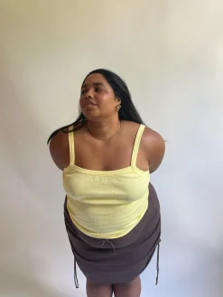 Djerf Avenue Daily Linne Ribbed Baby Gul Best