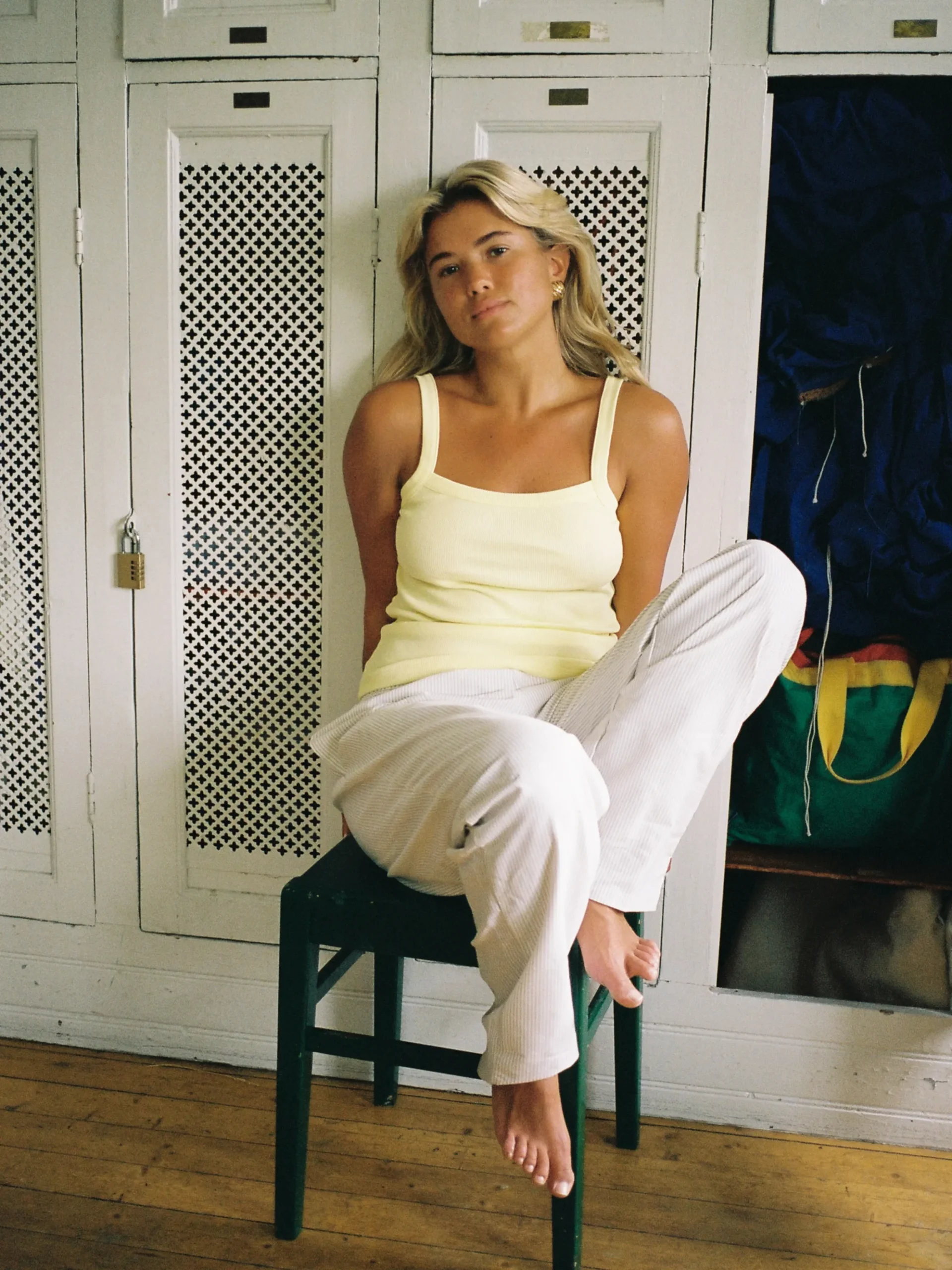 Djerf Avenue Daily Linne Ribbed Baby Gul Best