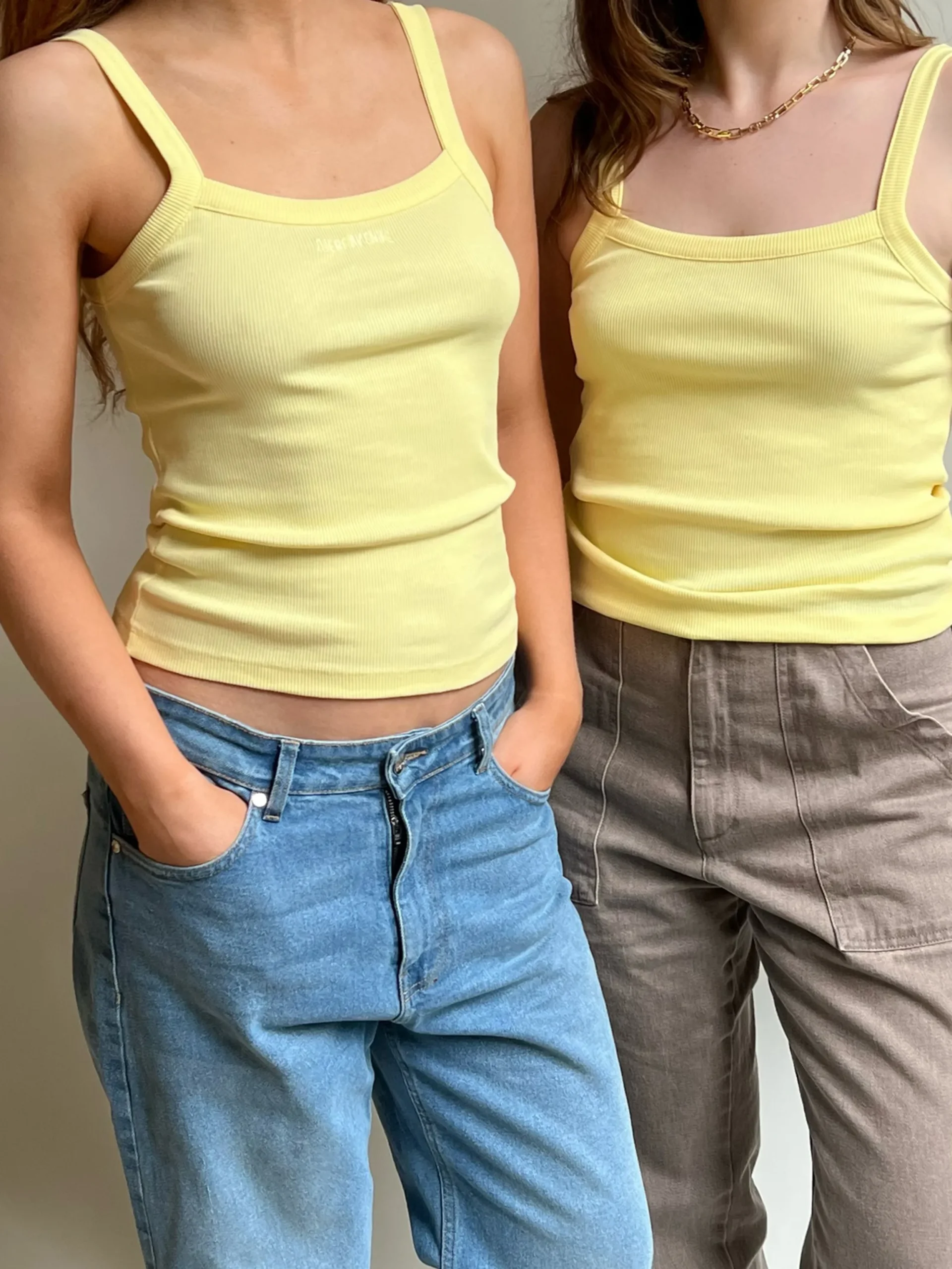 Djerf Avenue Daily Linne Ribbed Baby Gul Best