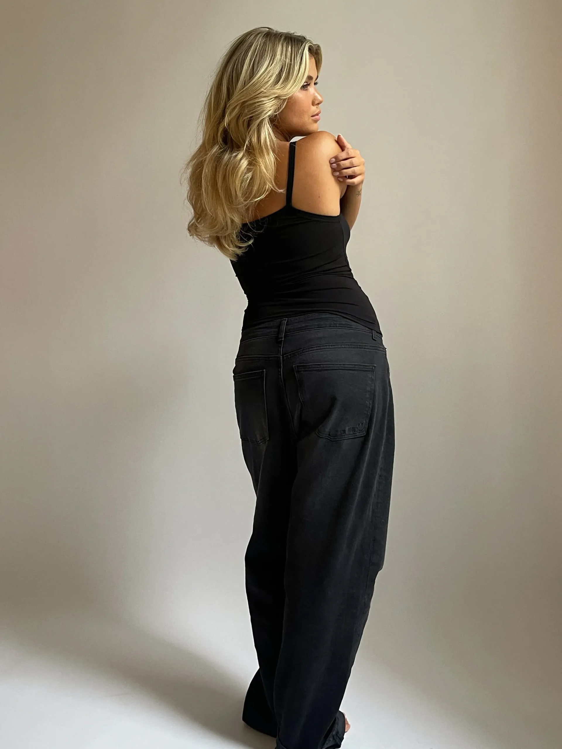 Djerf Avenue Daily Linne Svart Fashion