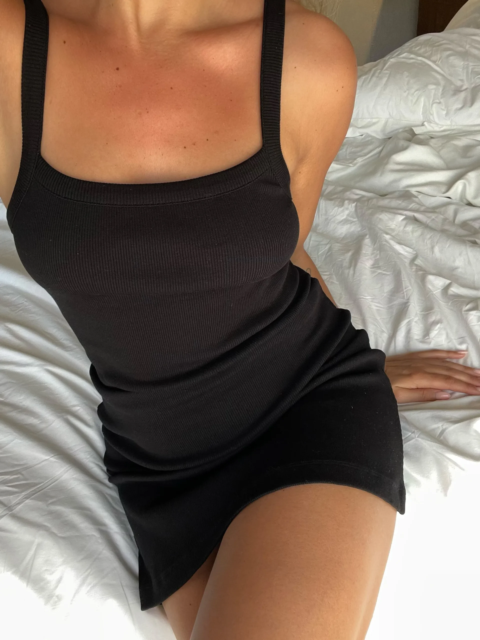 Djerf Avenue Daily Tank Dress Ribbed Black Online