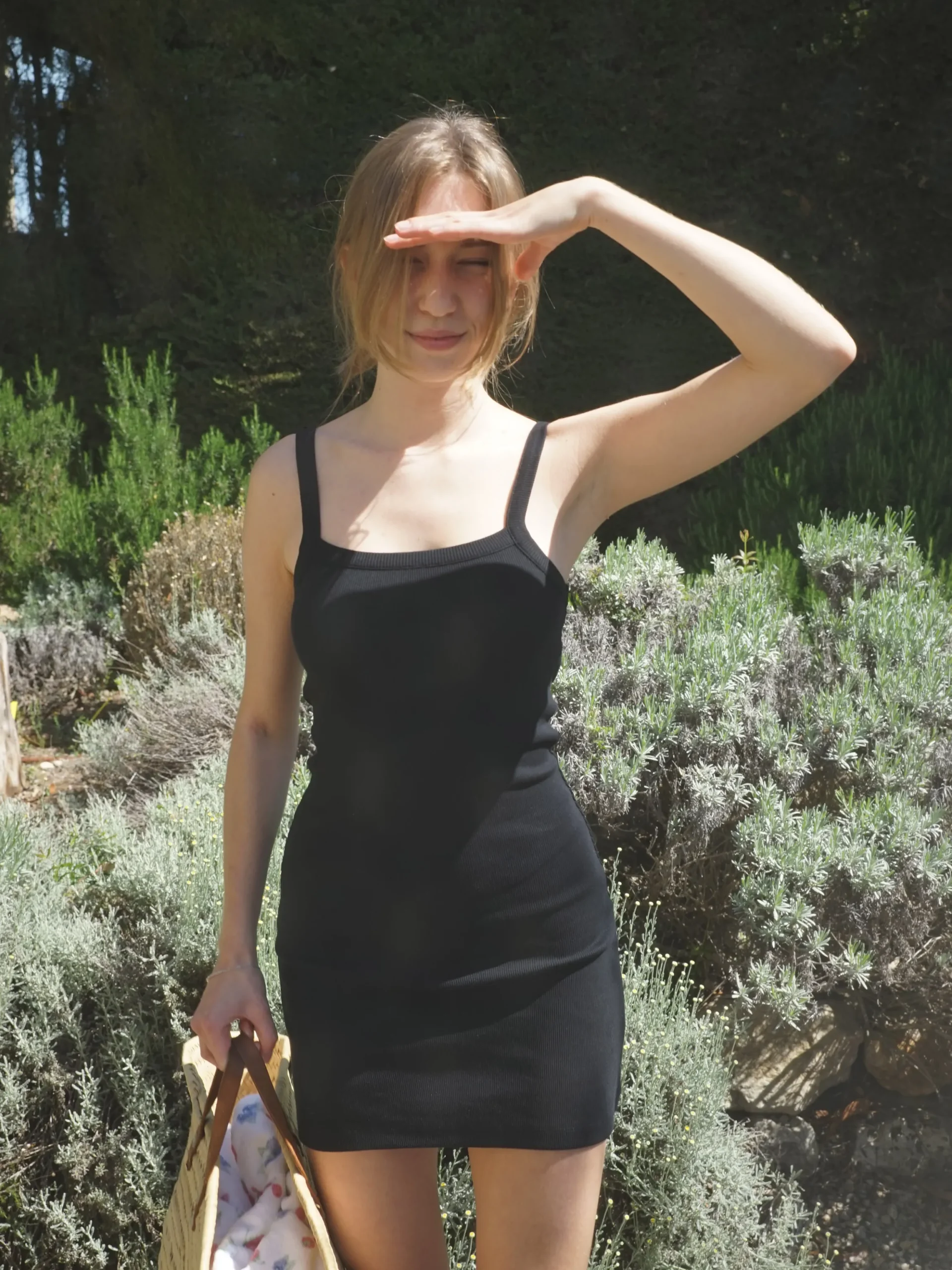 Djerf Avenue Daily Tank Dress Ribbed Black Online