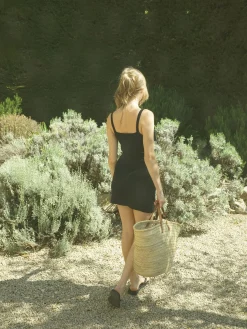 Djerf Avenue Daily Tank Dress Ribbed Black Online