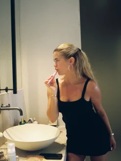 Djerf Avenue Daily Tank Dress Ribbed Black Online