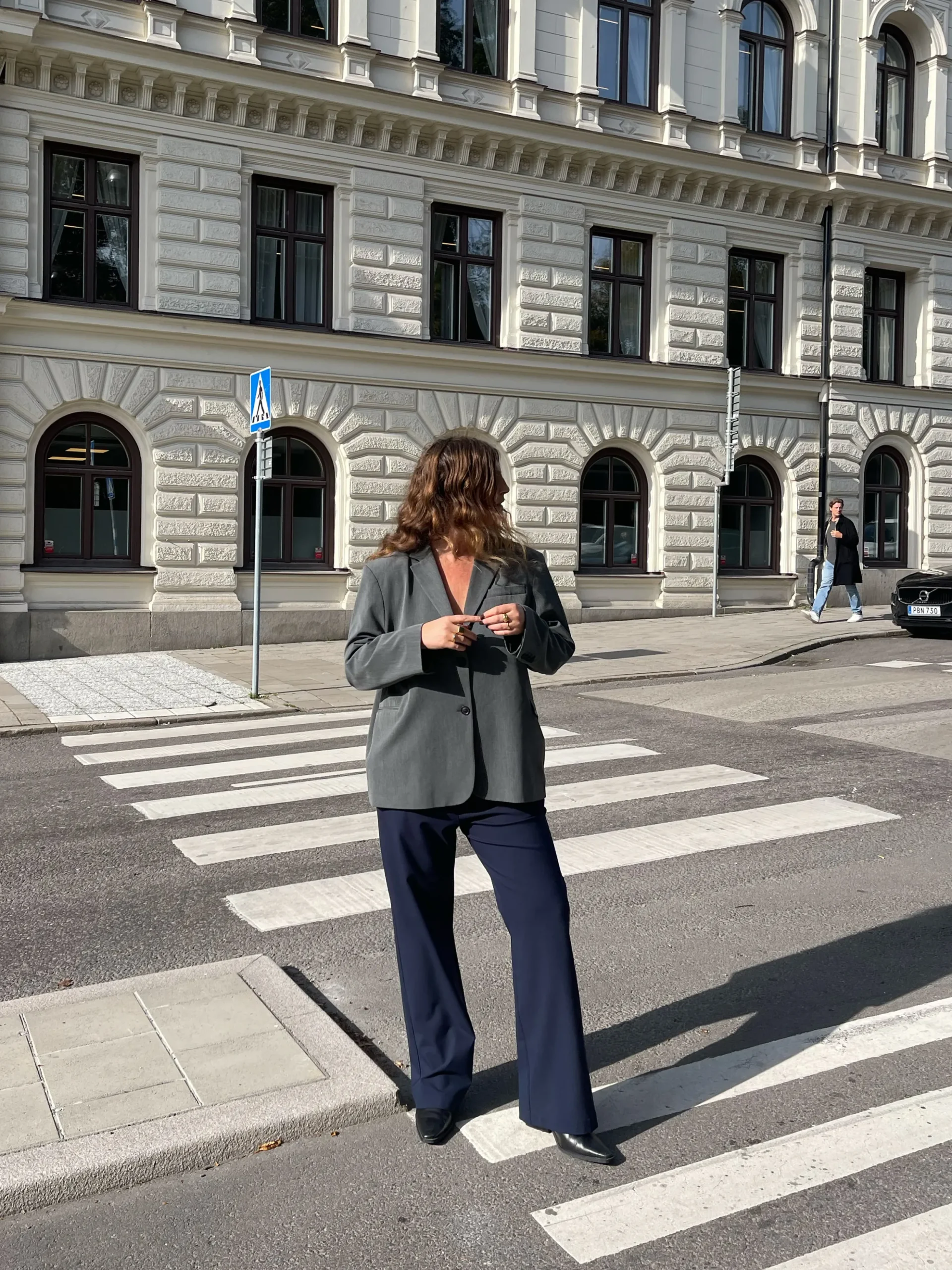 Djerf Avenue Day-To-Day Byxor Djupbla Sale