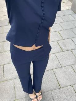 Djerf Avenue Day-To-Day Byxor Djupbla Sale