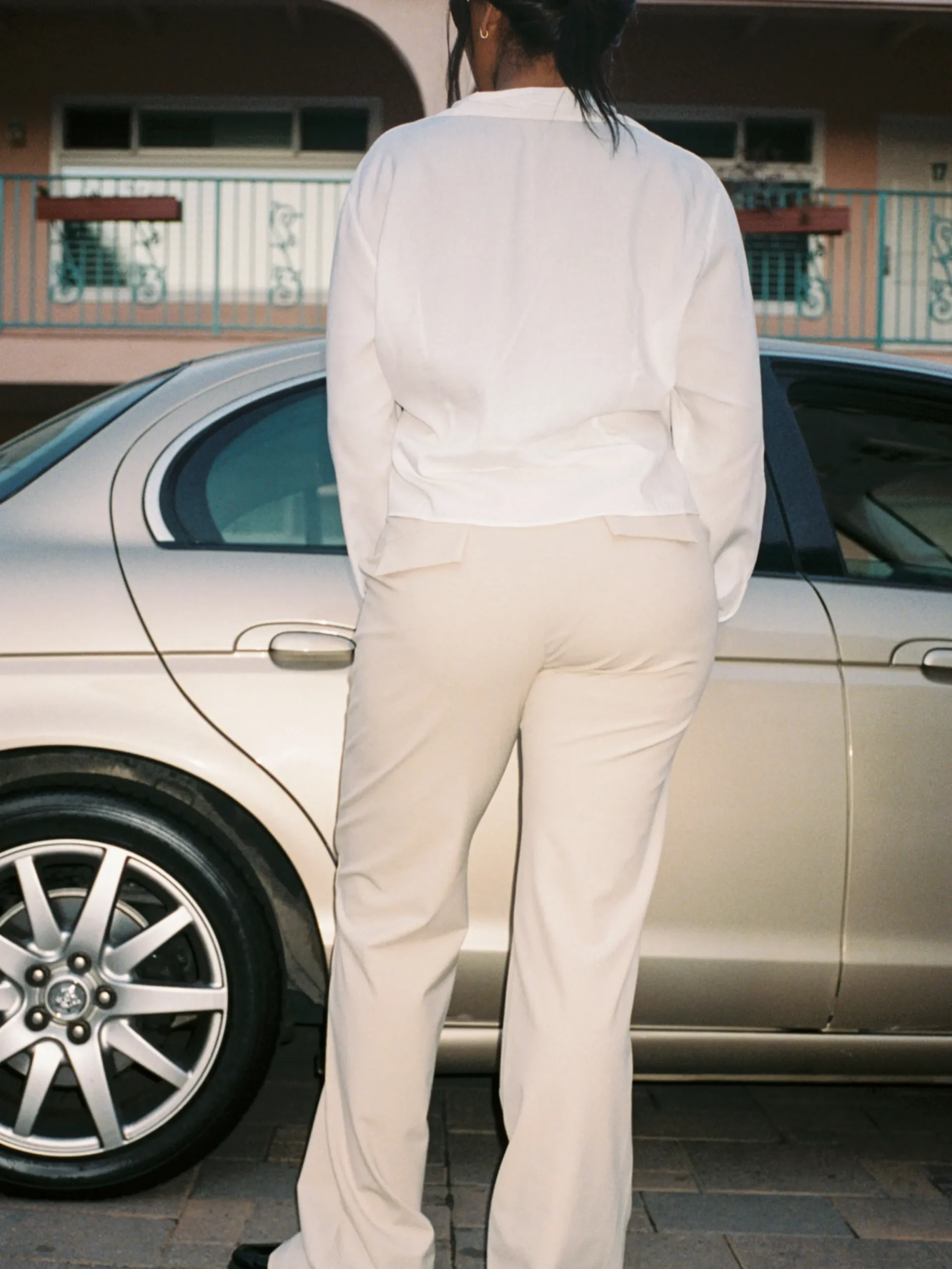 Djerf Avenue Day-To-Day Pants Cream Tall Cheap