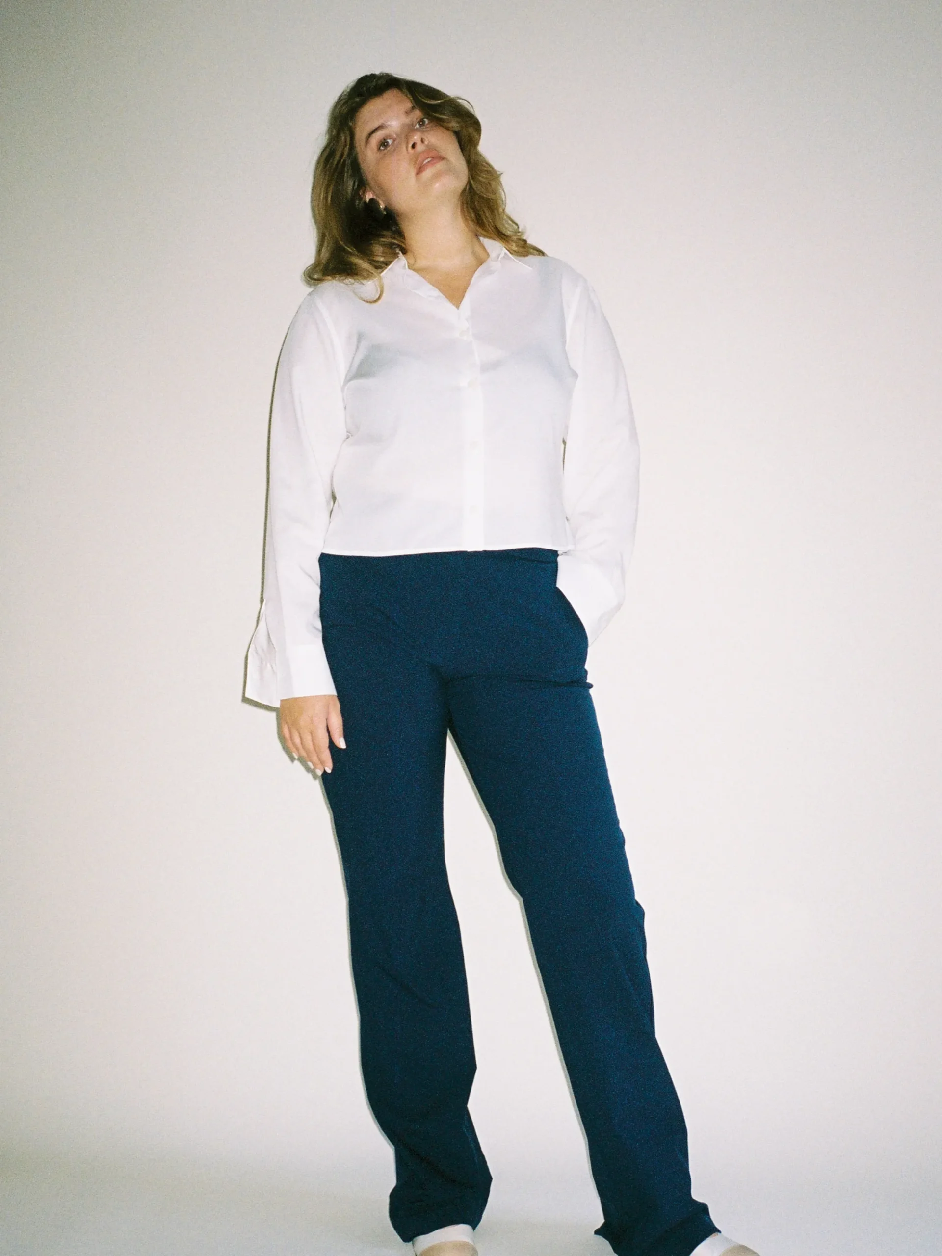 Djerf Avenue Day-To-Day Pants Tall Deep Blue Discount