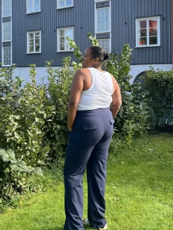 Djerf Avenue Day-To-Day Pants Tall Deep Blue Discount