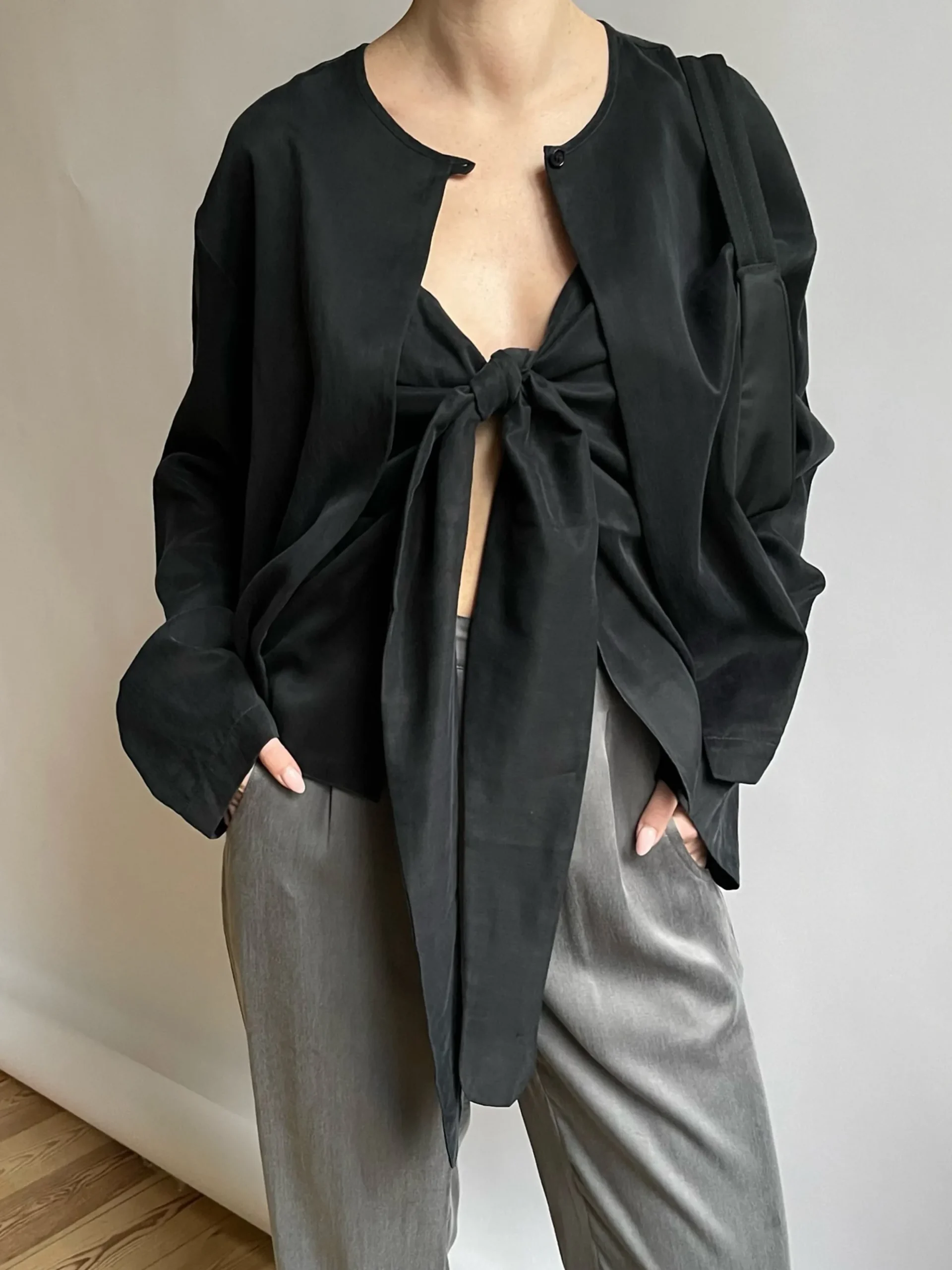 Djerf Avenue Dream Cardigan Ash Cheap